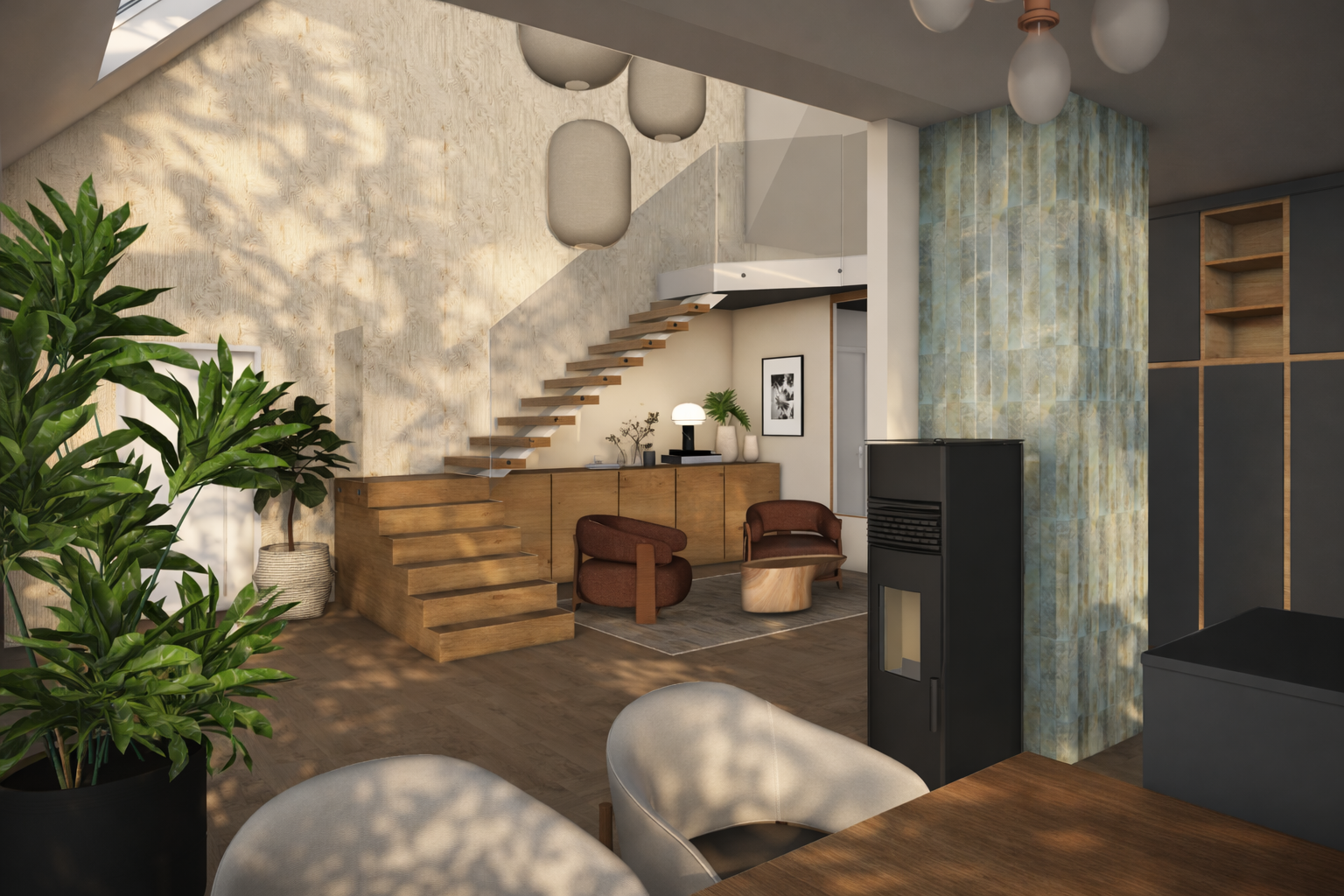 Harmonisation des matières et lumières pour un rendu unique